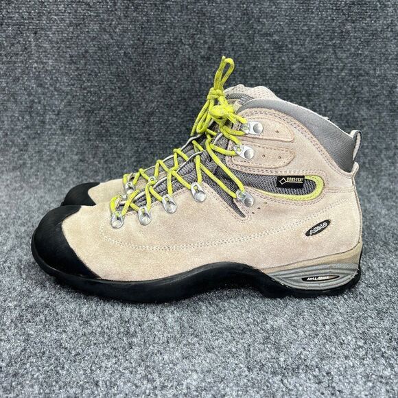 Asolo Tacoma GV Hiking Boots Women's Size 7.5 Tan Suede Waterproof Outdoor Shoes - Picture 4 of 13